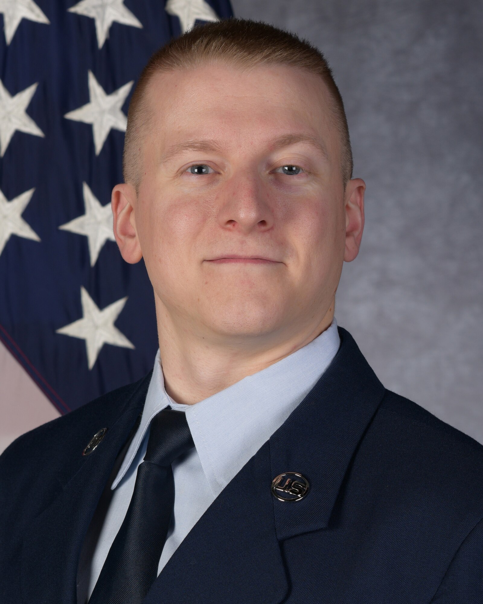 Staff Sgt. Banta poses for an official portrait