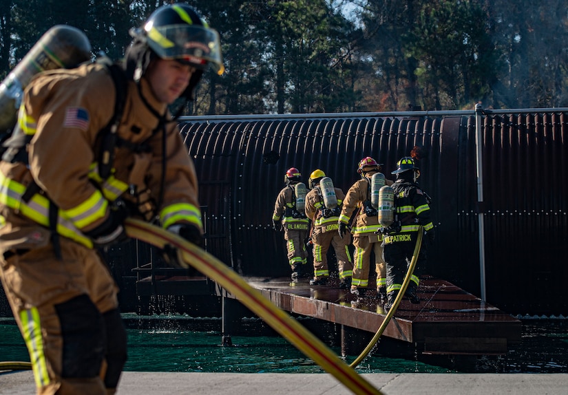 firefighters fight fire