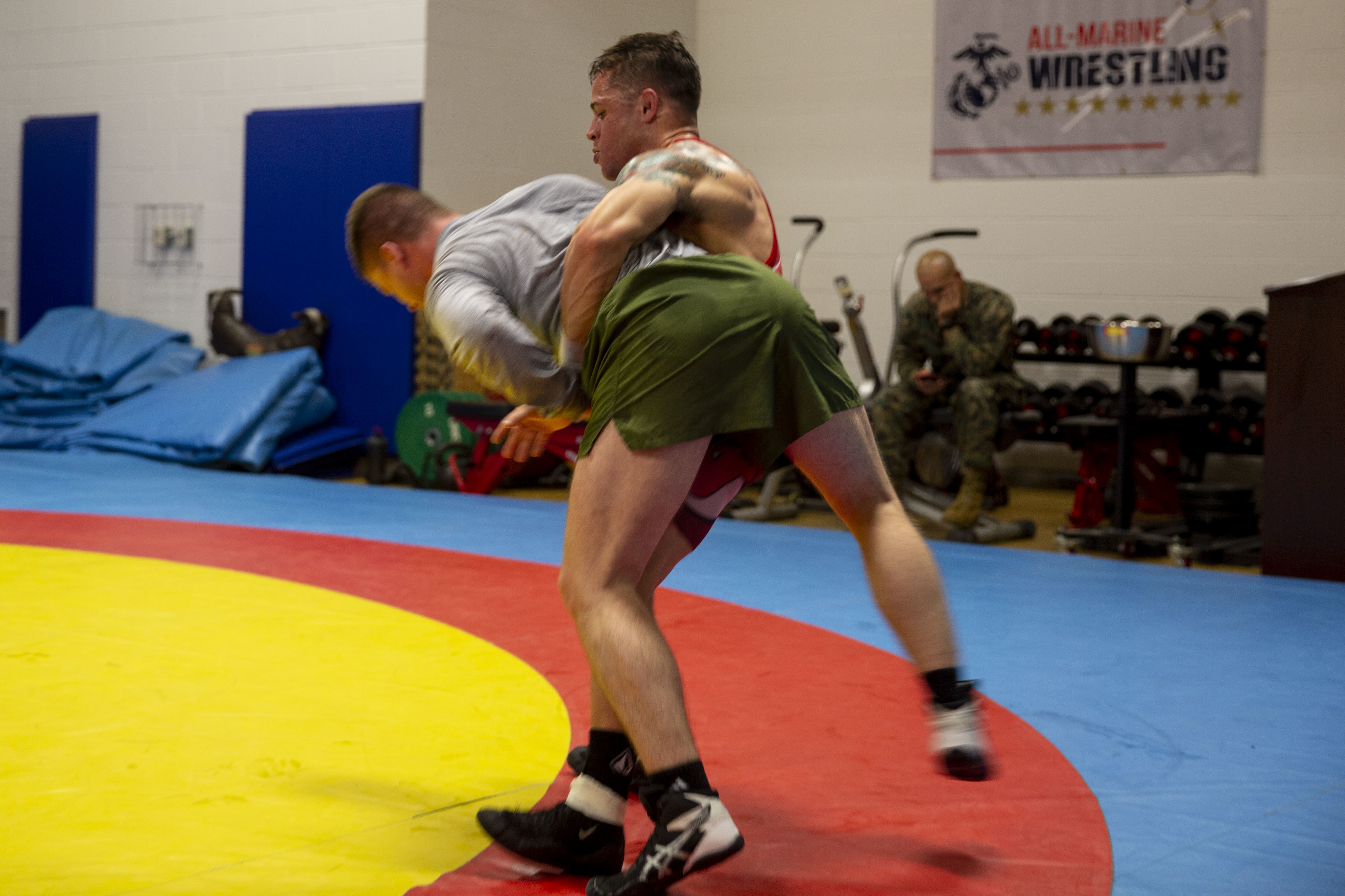 AllMarine Wrestling Team prepares for the Olympic Trials > Marine