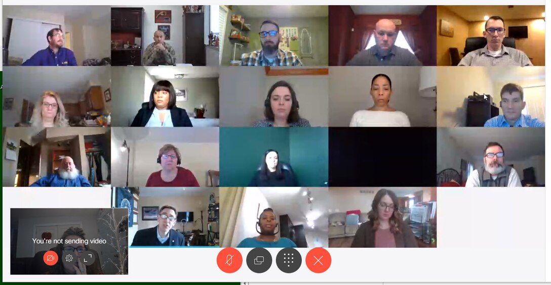Screenshot of new employees using WebRTC for Jan NEO.