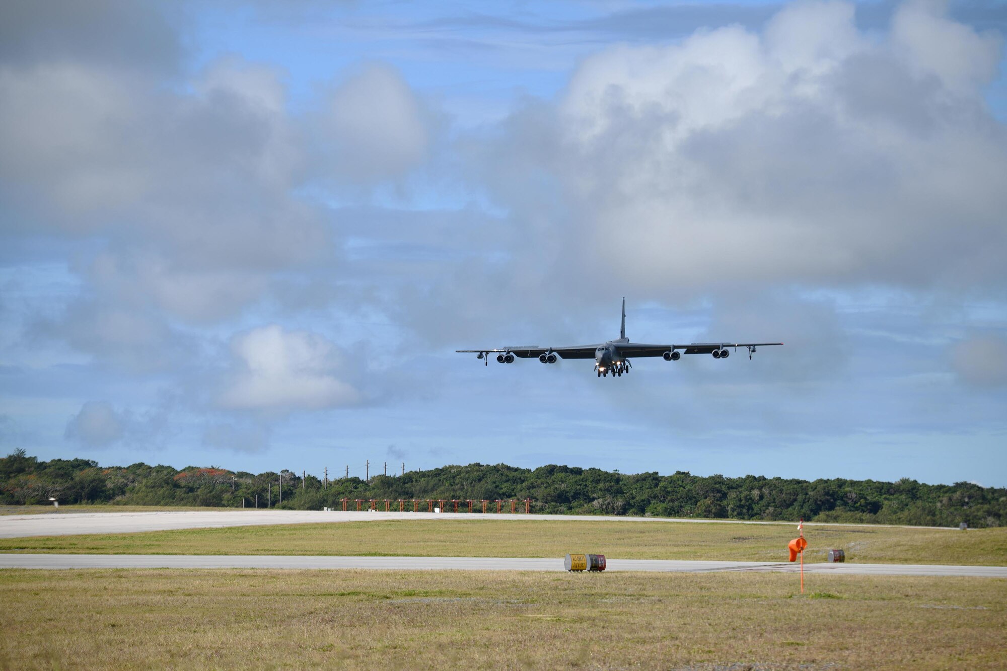 B-52 Bombers arrive at Andersen AFB for Bomber Task Force Deployment