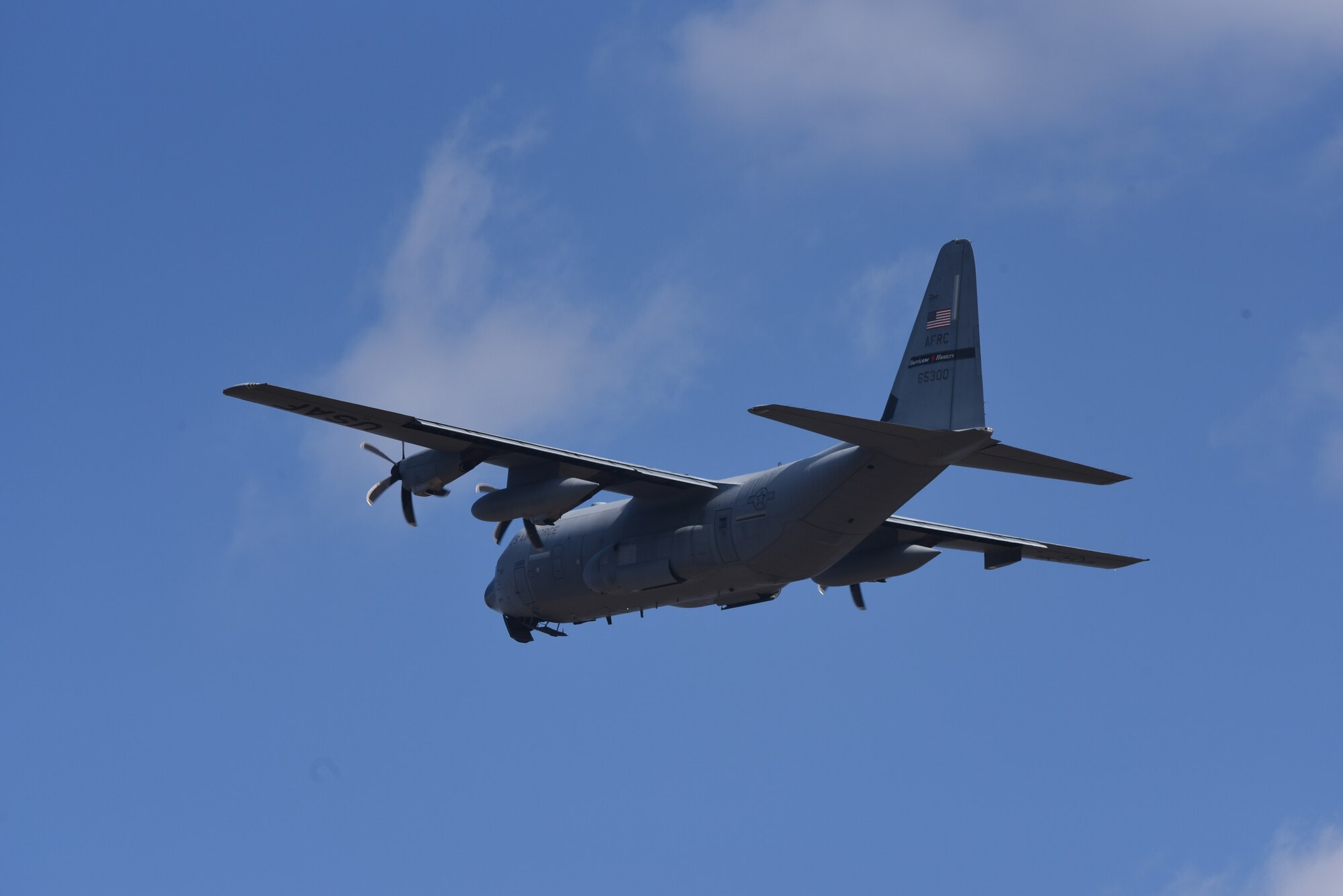 Members of the 53rd Weather Reconnaissance Squadron, or Air Force Reserve Hurricane Hunters, took off Feb. 1, 2021, for their fourth winter storm mission of the 2020-2021 season, while also supporting the atmospheric river missions in Nevada. The 53rd WRS provides weather data to departments of the National Oceanic and Atmospheric Administration for three types of weather missions: tropical cyclones, atmospheric rivers, and winter storm missions. (U.S. Air Force photo by Jessica L. Kendziorek)