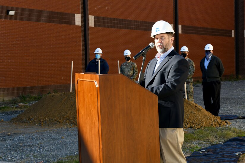 Man at podium