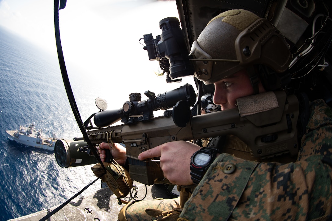 Marines embarked aboard USS America (LHA 6) conduct VBSS training.