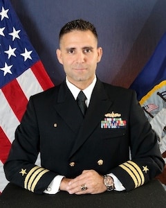 Studio portrait of Cmdr. Luis A. Gonzalez