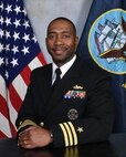Studio portrait of Cmdr. Devine R. Johnson