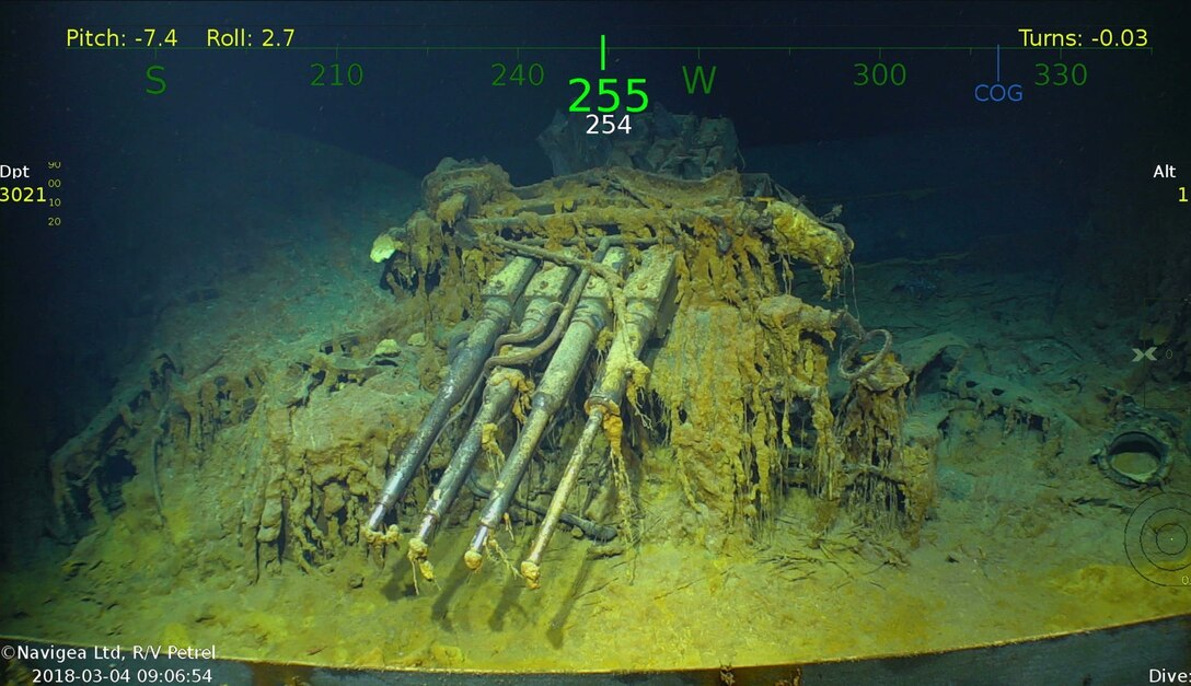 An anti-aircraft gun aboard the USS Lexington (CV-2).