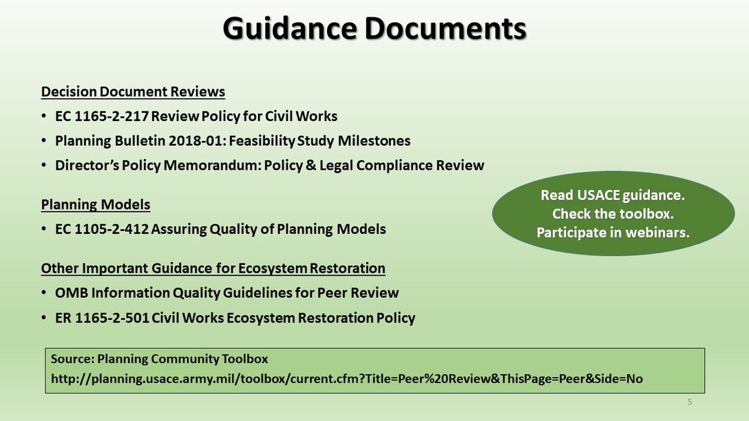 National Ecosystem Restoration Overview Slideshow