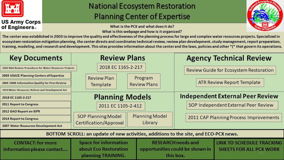 National Ecosystem Restoration Overview Slideshow