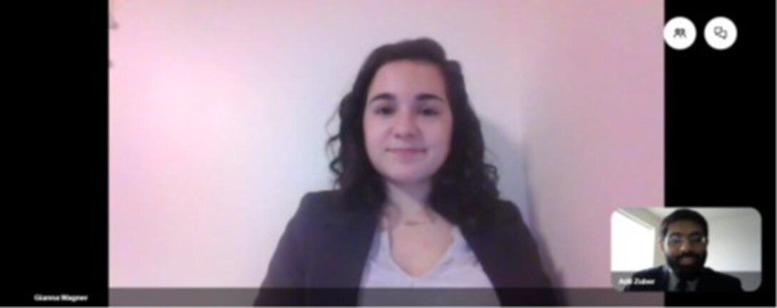 Screen shot of 1:1 session between OSU student and DLA recruiter.