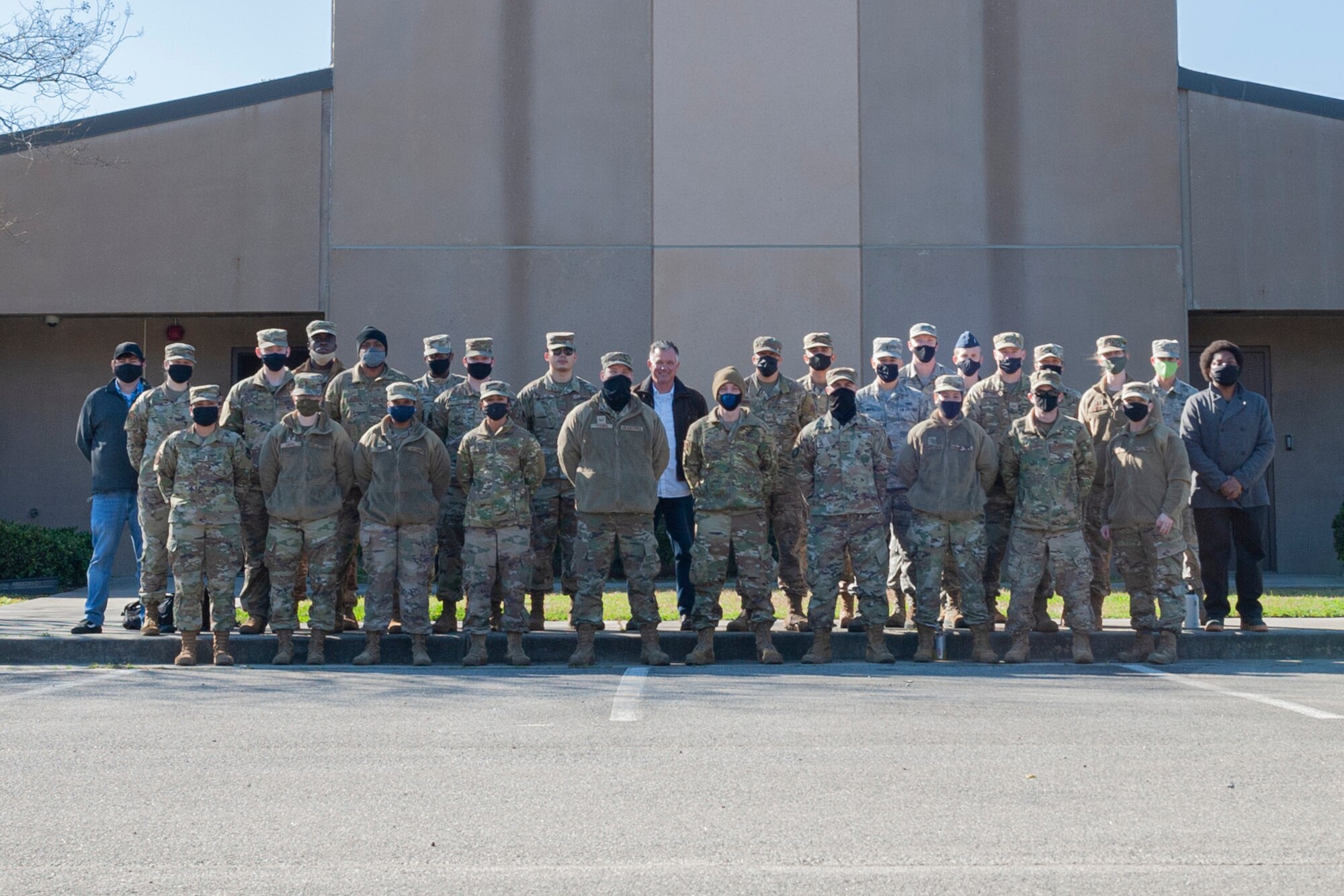 Photo of Airmen posing together