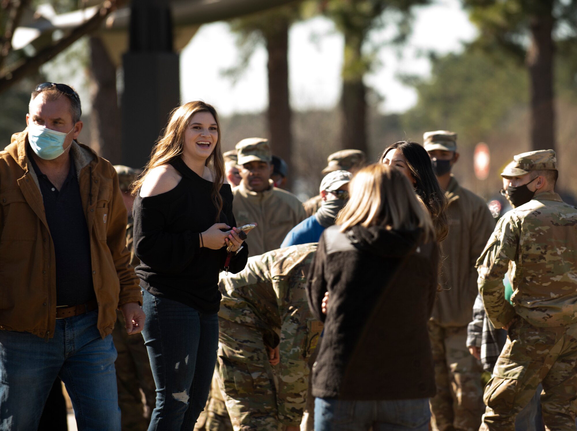 Team Seymour Airmen return to Seymour Johnson Air Force Base, Jan. 13, 2021, after being deployed.