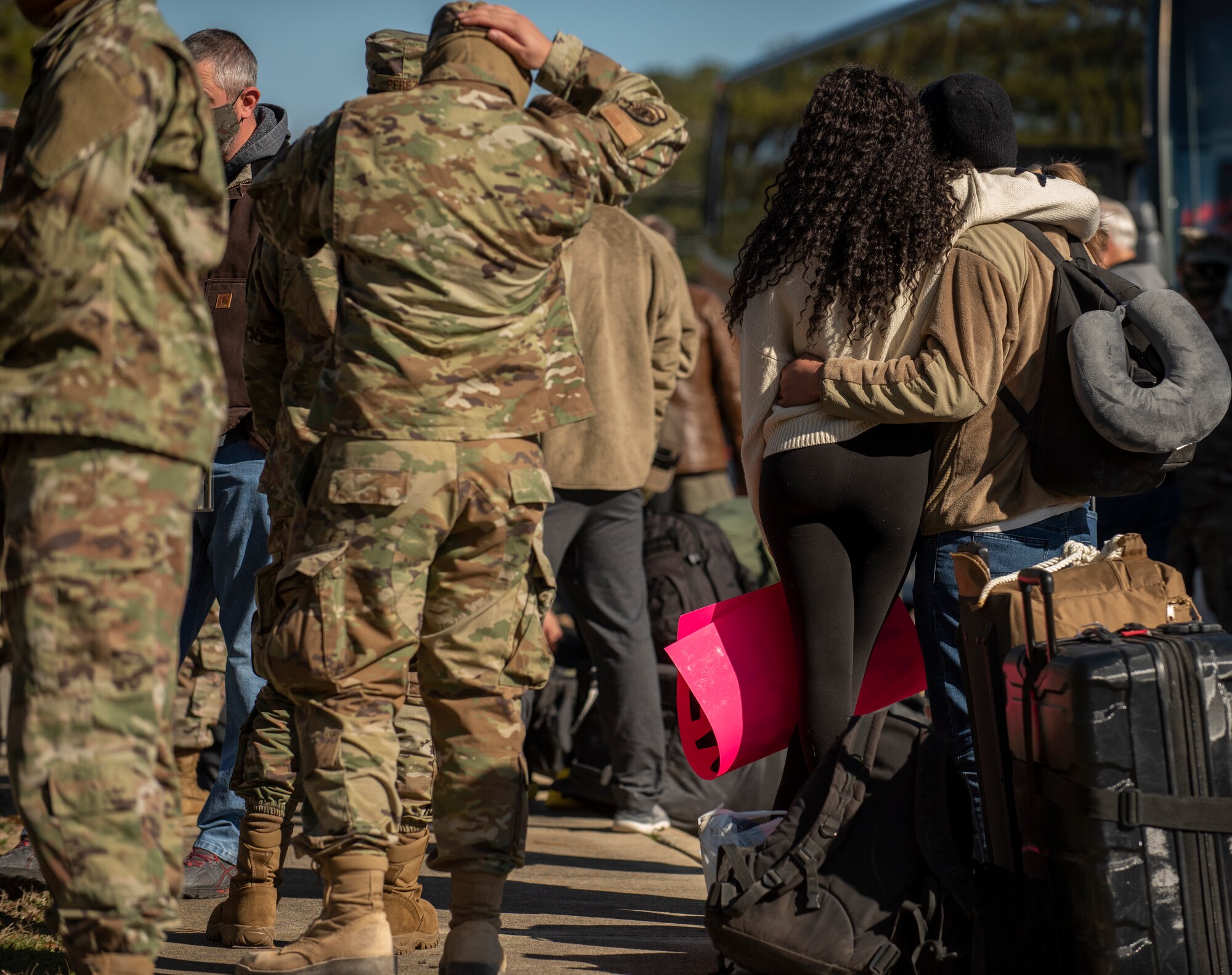 Team Seymour Airmen return to Seymour Johnson Air Force Base, Jan. 13, 2021, after being deployed.