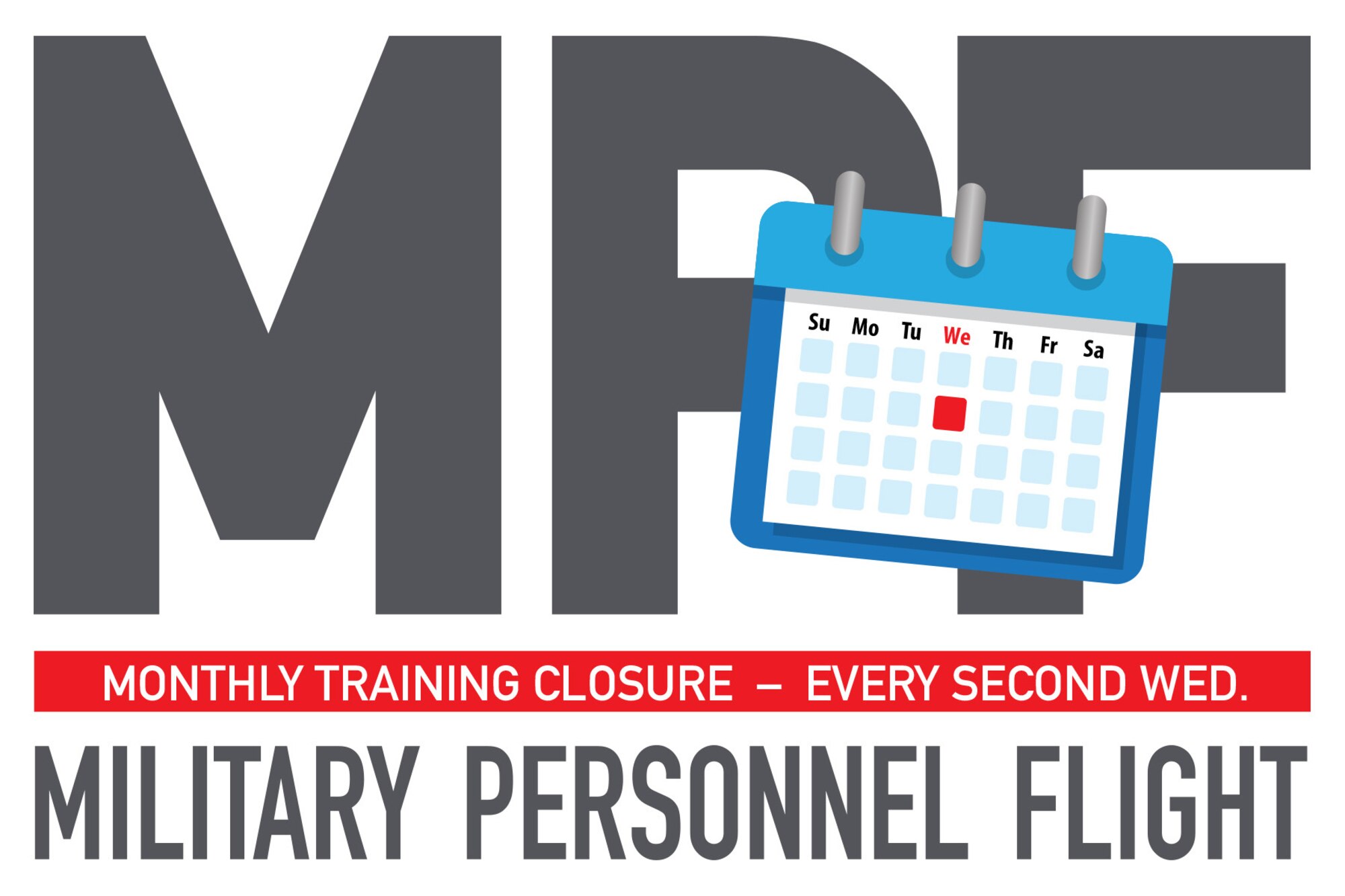Military Personnel Flight located in building 430 at Hill Air Force Base will be closed one day per month in support of in-house training programs. (U.S. Air Force graphic by David Perry)