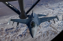 Aircraft refuels over the Nevada Test and Training Range.