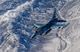 Aircraft flies over the Nevada Test and Training Range.