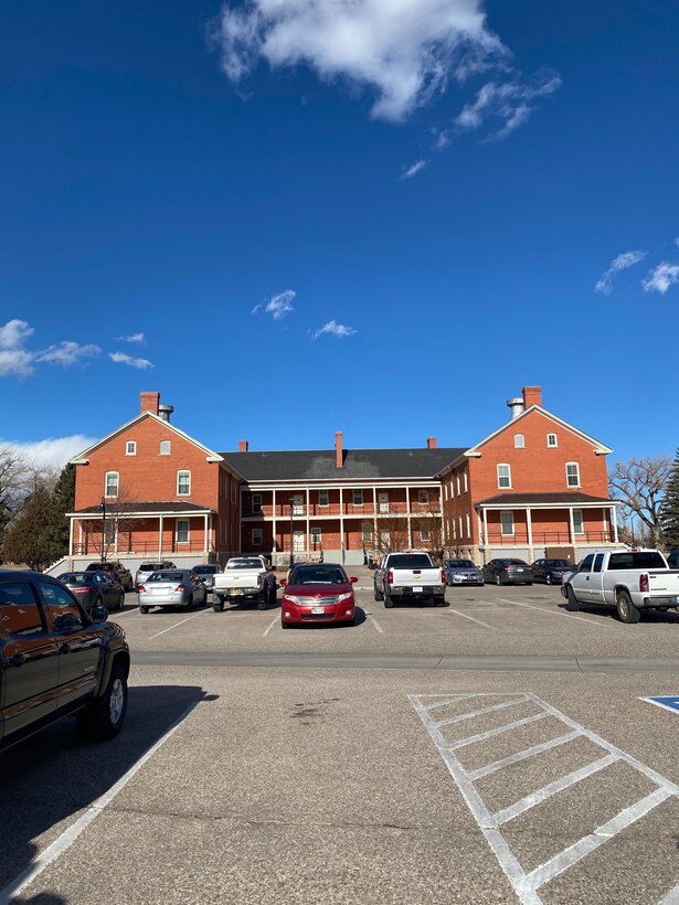 rear view of dorm hall