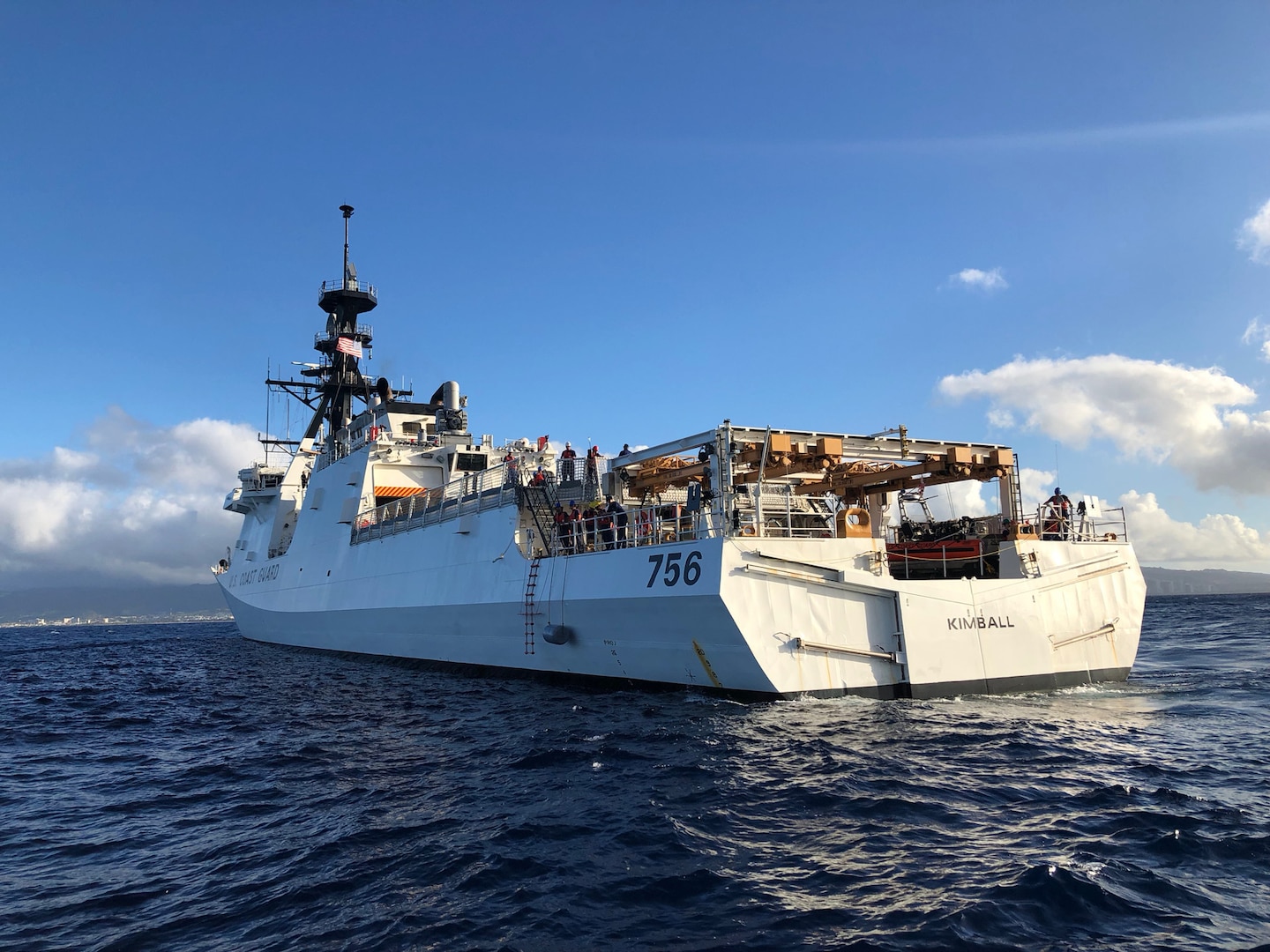 Coast Guard Cutter Kimball Joins Search for Missing Mariner off