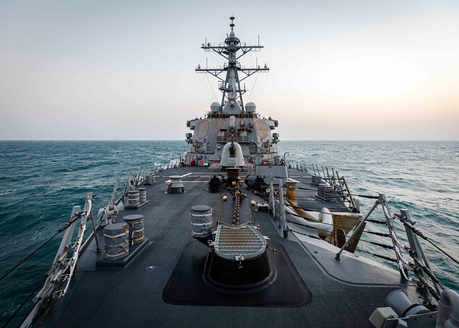 TAIWAN STRAIT - The Arleigh Burke-class guided-missile destroyer USS John S. McCain (DDG 56) is conducting routine underway operations in support of stability and security for a free and open Indo-Pacific. McCain is forward-deployed to the U.S. 7th Fleet area of operations in support of security and stability in the Indo-Pacific region.
