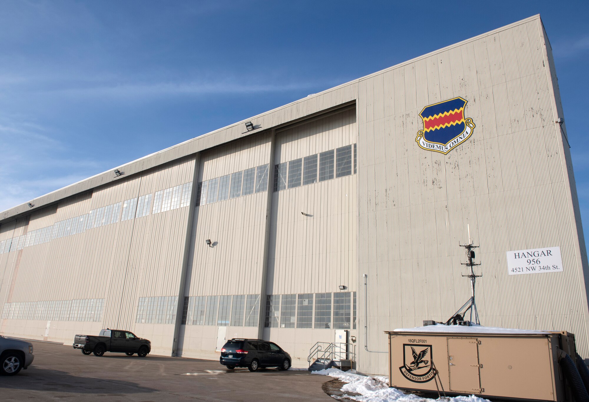 A photo of a hangar for a story on Offutt's move to the Lincoln, NE Airport