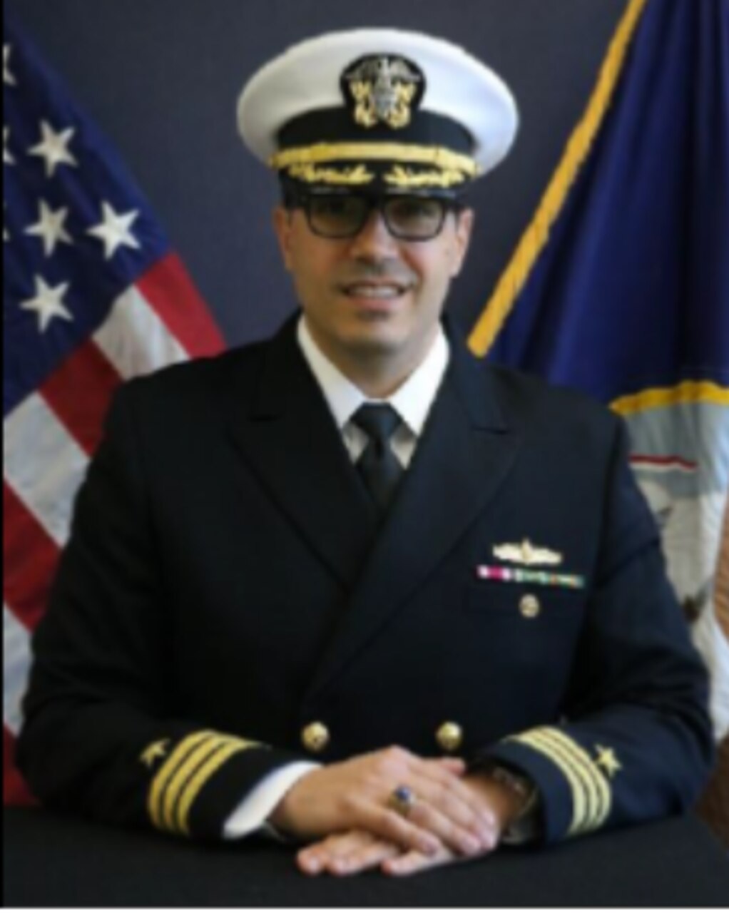 Studio portrait of Cmdr. Jeffrey Servello