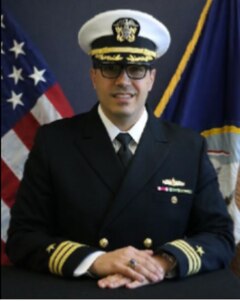 Studio portrait of Cmdr. Jeffrey Servello