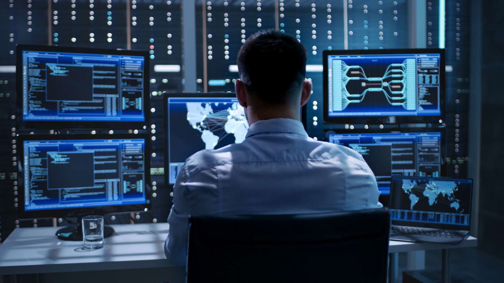 System Security Specialist Working at System Control Center.