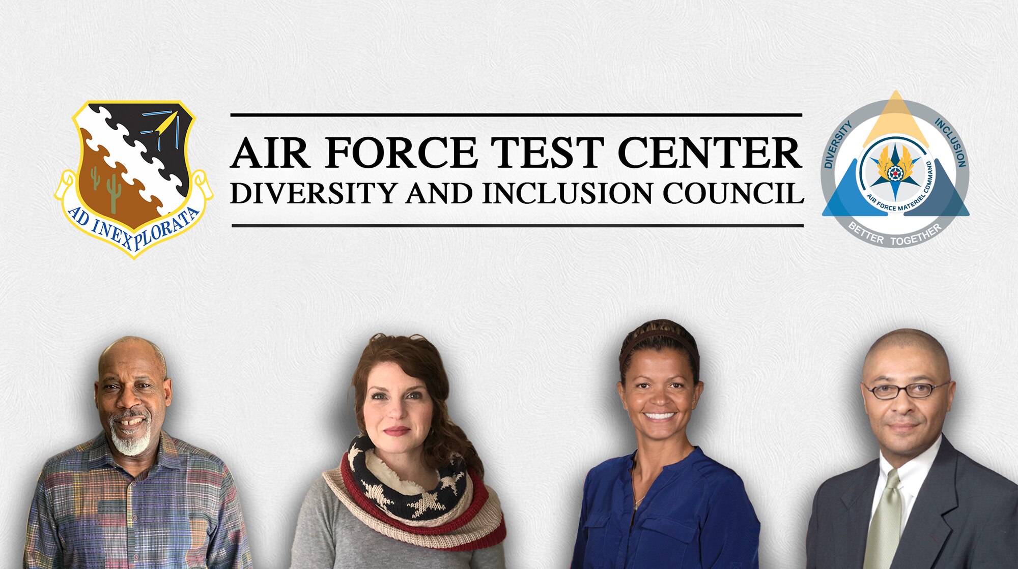 Graphic with Air Force Test Center Diversity and Inclusion representatives