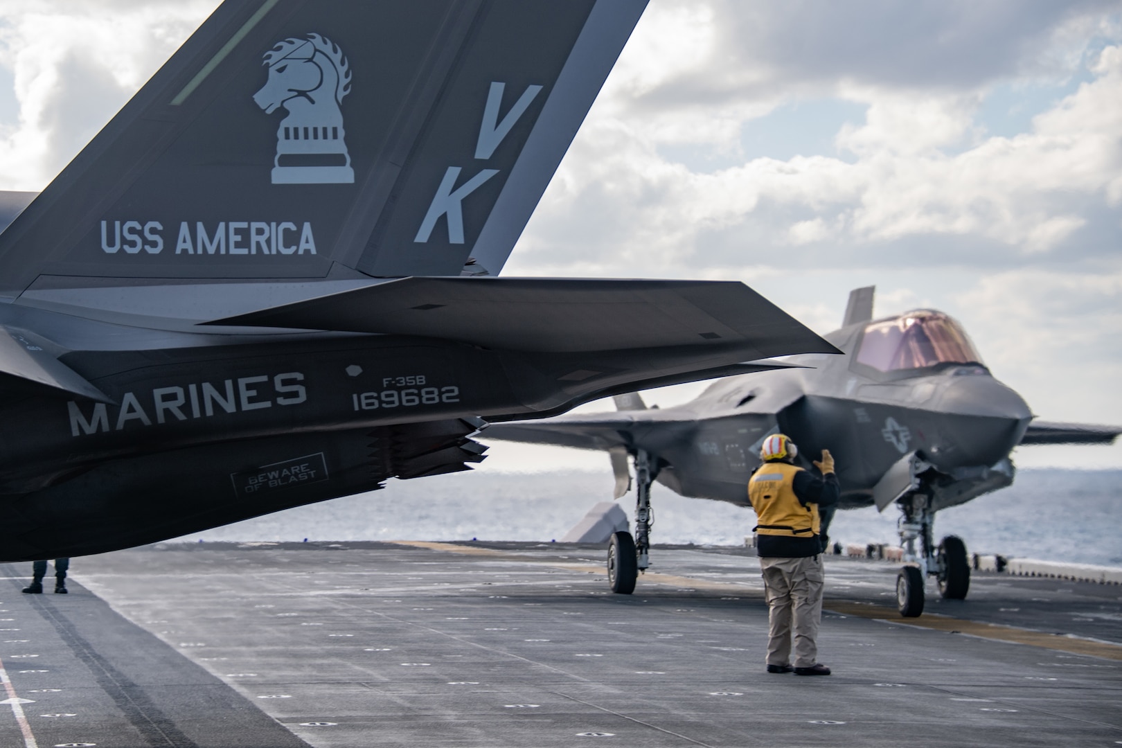 Lightning strikes again onboard USS America