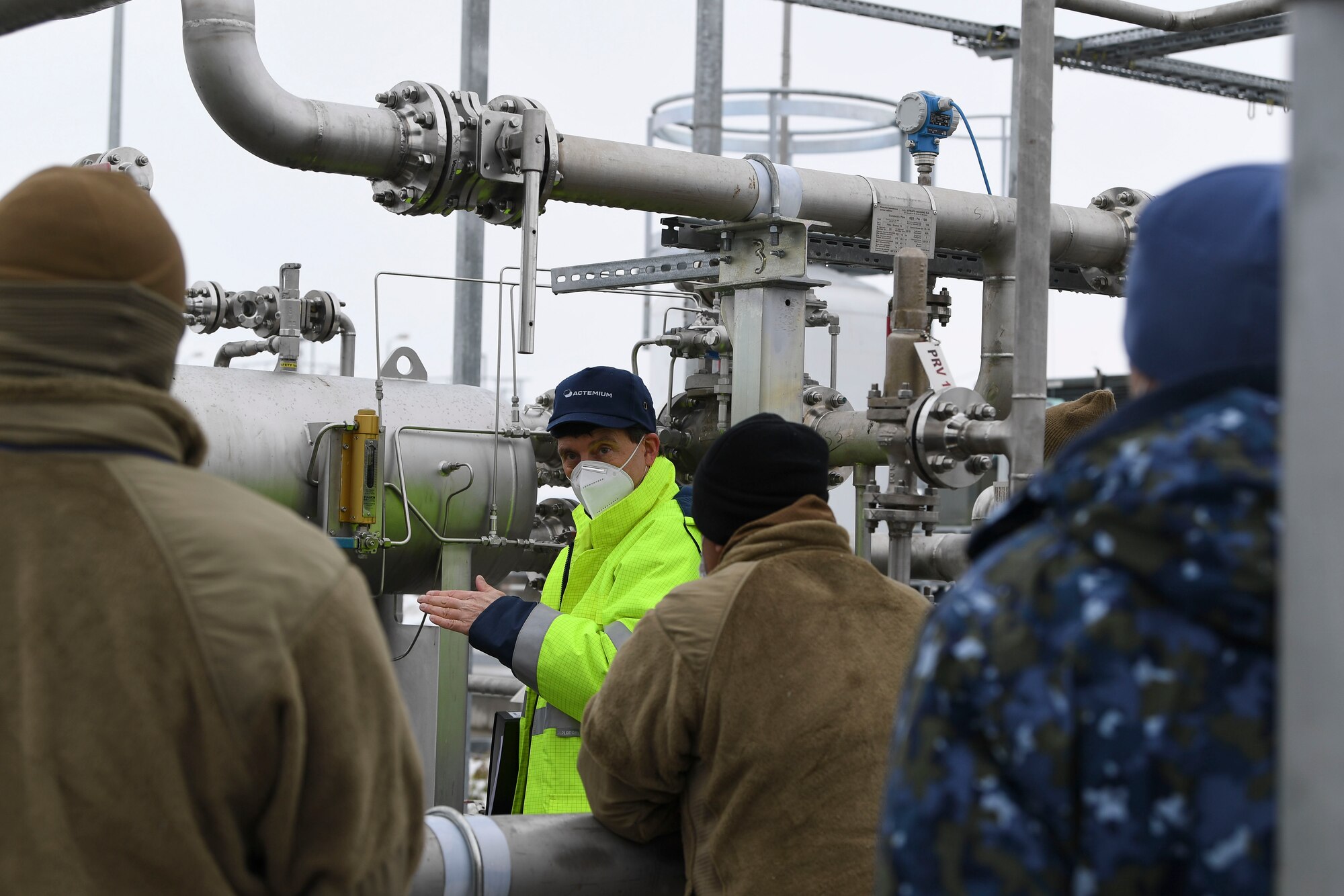 U.S. Airmen deployed here worked alongside their Romanian civil engineer counterparts to establish a diesel fuel farm, using fuels mobility support equipment in order to support various base operations.