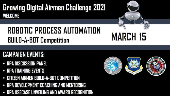 The Command, Control, Communications, Intelligence and Networks Directorate at Hanscom Air Force Base, Mass., will co-lead the Air Force-wide “Building Digital Wingman Challenge” beginning March. 15. (U.S. Air Force graphic)