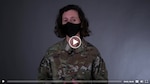 Image of a female service member wearing a mask.