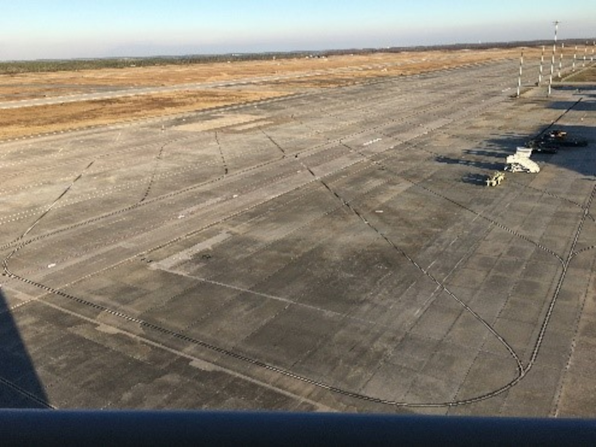 Tyndall’s flilghtline was the hot topic of discussion at the Flightline of the Future Summit that concluded here yesterday. One possibility discussed was the use of smart pavements specifically built and engineered to support a wide range of 21st Century features like pavement sensors that can predict when maintenance is needed. (U.S. Air Force photo by Don Arias)