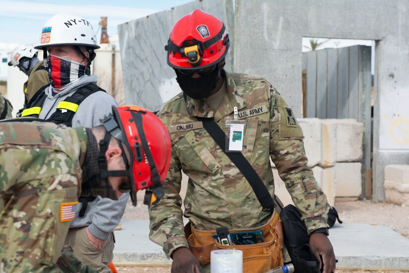 Soldier participates in Urban Search & Rescue exercise in Nevada