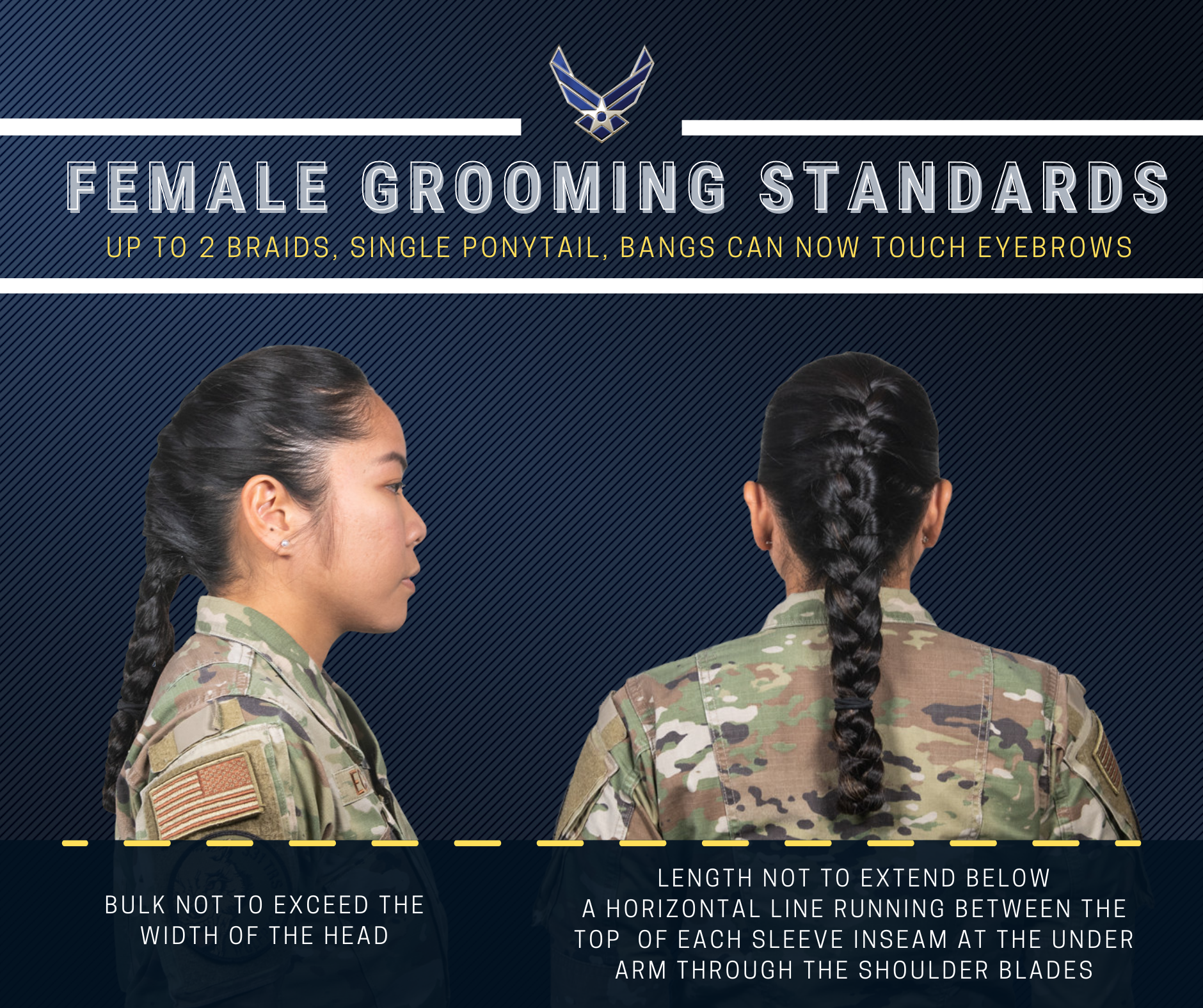 New hairstyle options now available for female Airmen Air Combat Command Article Display