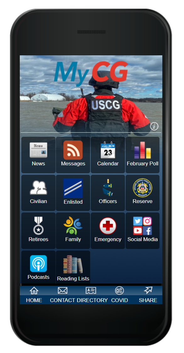 MyCG app is a news hub on your phone > United States Coast Guard > My ...
