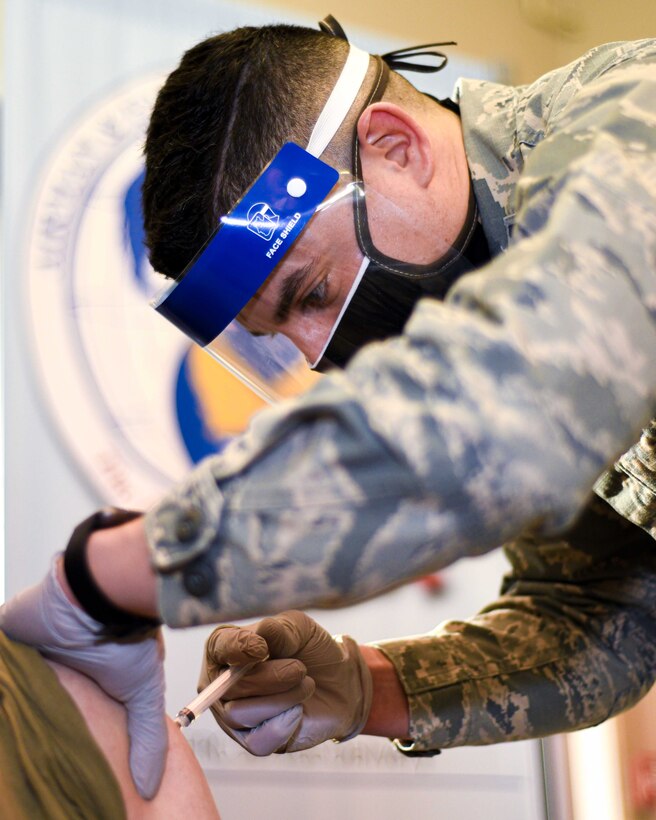 The 910th Medical Squadron began administering the COVID-19 vaccine to Airmen who volunteered to receive it during the February unit training assembly.
