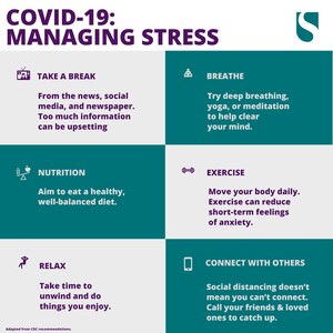 Public health actions, such as social distancing, are necessary to reduce the spread of COVID-19, but they can make us feel isolated and lonely and can increase stress and anxiety. Learning to cope with stress in a healthy way will make you, the people you care about, and those around you become more resilient.