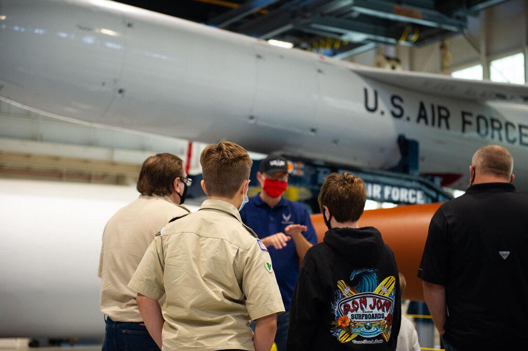 The Boy Scouts of America Troop 373B, out of Melbourne, visited Cape Canaveral Space Force Station Dec. 11–13, 2020, for a unique look at several sites in space history. Accompanied by Mr. James Draper, Air Force Space and Missile Museum director, the troop camped at the primary facility for the museum Launch Complex 26, for the weekend. (U.S. Space Force photo by Amanda Ryrholm)