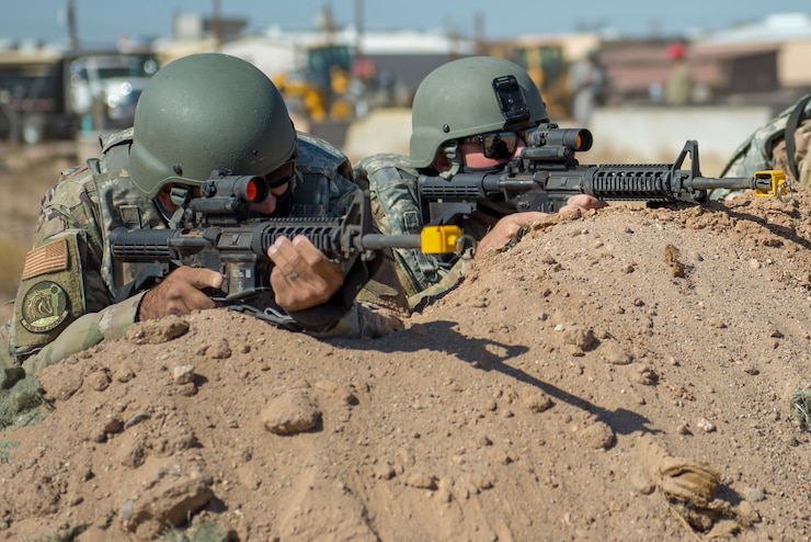 Security Force Squadron members training