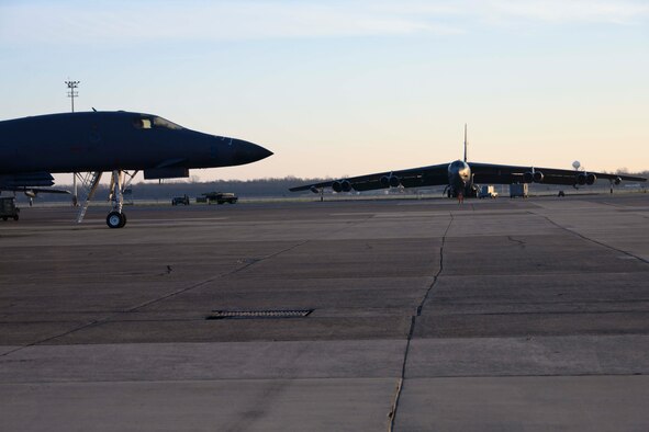 B-1 and B-52 launch