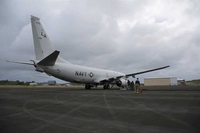 U.S. Marines conducted an expeditionary refueling exercise with a U.S. Navy Poseidon P-8 with Patrol Squadron 5 during MEFEX 21, in Airai Republic of Palau, February 7.