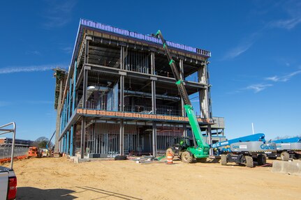 The state-of-the-art training facility, projected to open this September, will be primarily utilized by the Production Training Division (Code 900T) with NNSY’s Radiological Controls Department (Code 105), Quality Assurance Department (Code 130), Lifting and Handling Department (Code 700), Welding Shop (Code 926), Electrical Shop (Code 950), and Business and Strategic Planning Office (Code 1200) also occupying the facility.