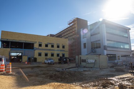 The state-of-the-art training facility, projected to open this September, will be primarily utilized by the Production Training Division (Code 900T) with NNSY’s Radiological Controls Department (Code 105), Quality Assurance Department (Code 130), Lifting and Handling Department (Code 700), Welding Shop (Code 926), Electrical Shop (Code 950), and Business and Strategic Planning Office (Code 1200) also occupying the facility.