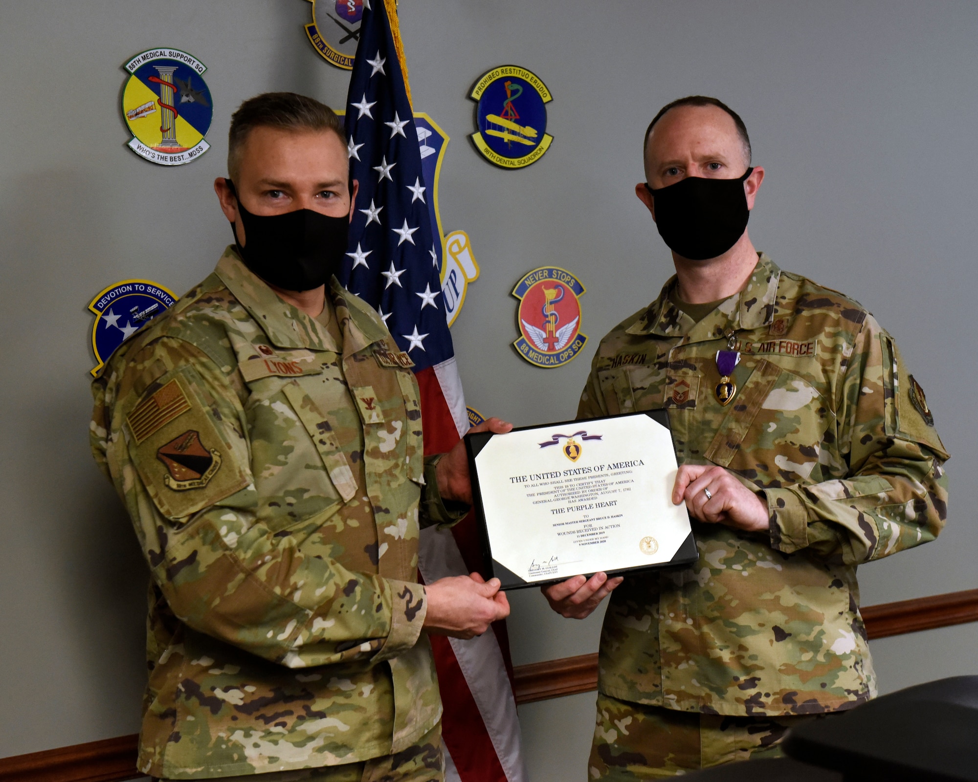Wright-Patt Airman receives Purple Heart