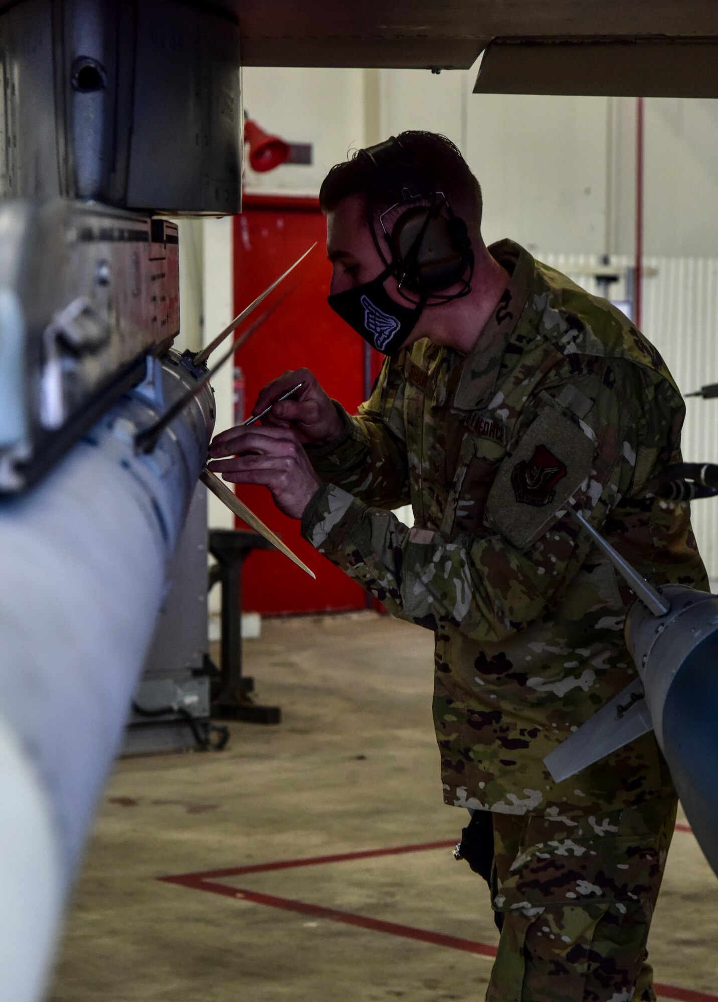 Airmen compete in a ammunition load competition.