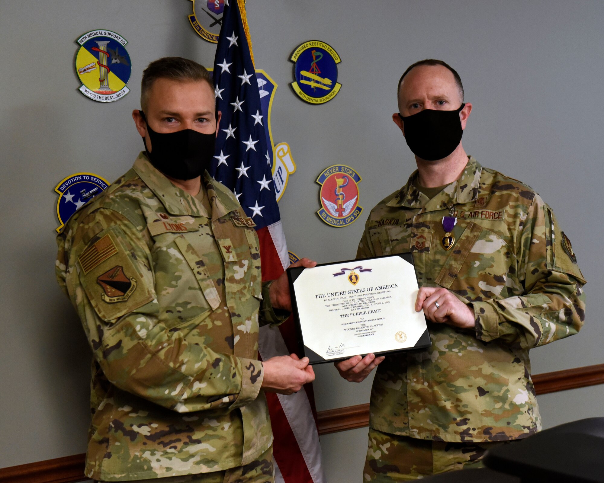 Wright-Patt Airman receives Purple Heart