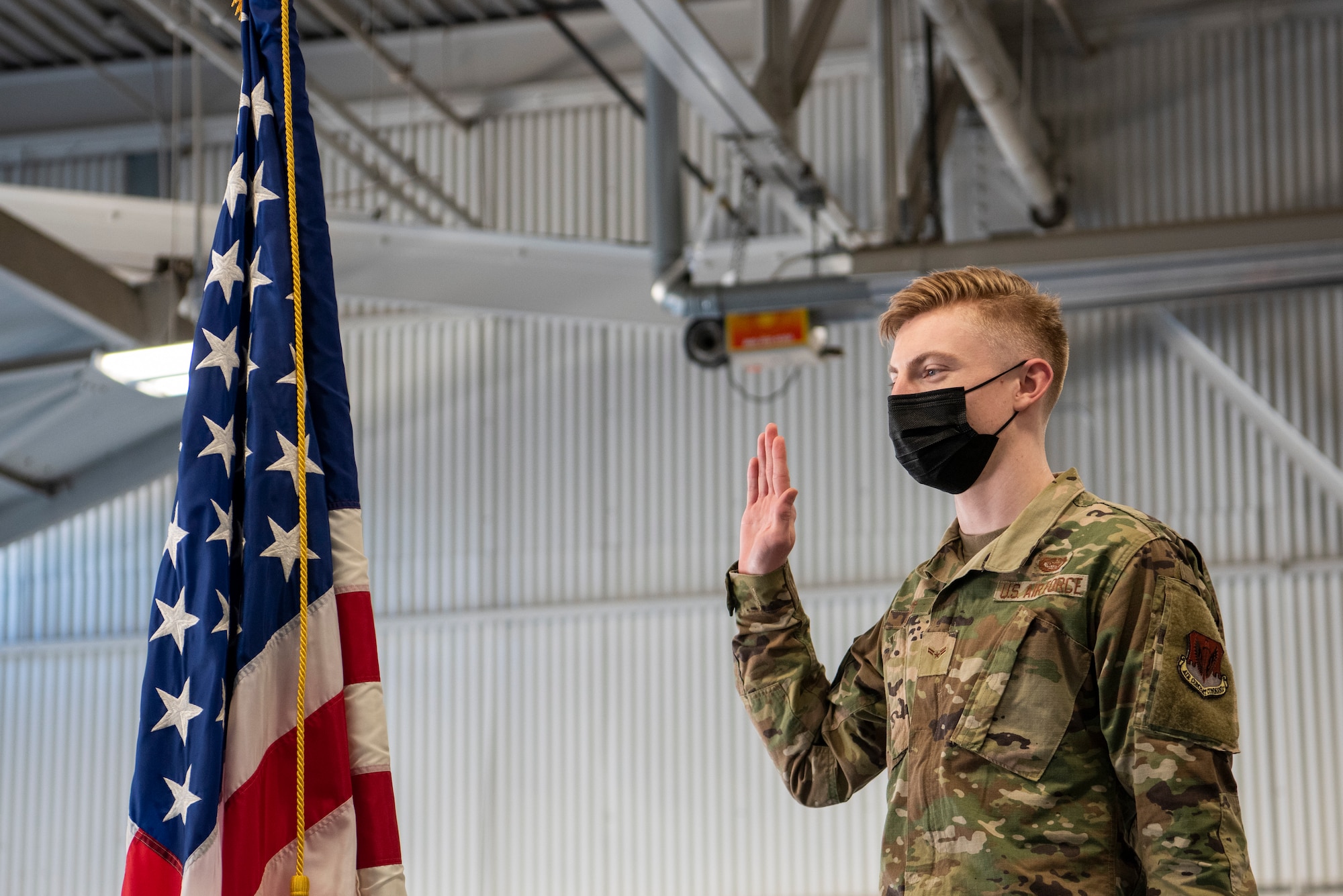 Two SJAFB Airmen enlist into the Space Force