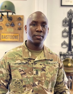 Command Sgt. Major Kofie Primus serves as the command sergeant major of the 405th Army Field Support Brigade. Primus assumed responsibility of the brigade in December of 2020. His complete bio is available at www.afsbeurope.army.mil under Leadership.