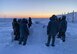 Survival, evasion, resistance and escape (SERE) specialists going through upgrade training learn how to construct an igloo on Utqiaġvik (Barrow), Alaska, Jan. 14, 2021.